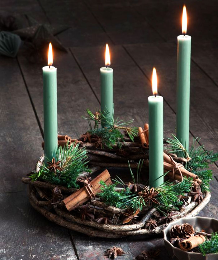 2019 christmas green wreath decorations 5