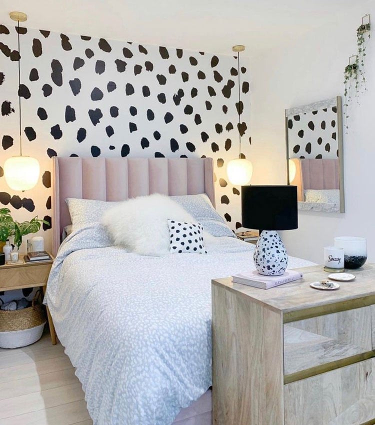Aesthetic Bedroom Dalmatian Wallpaper