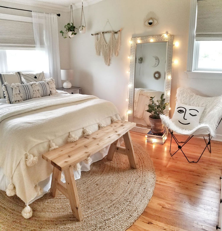 Aesthetic Bedroom with Macrame