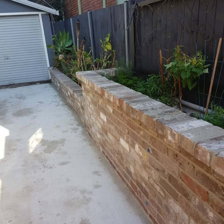 brick wall garden