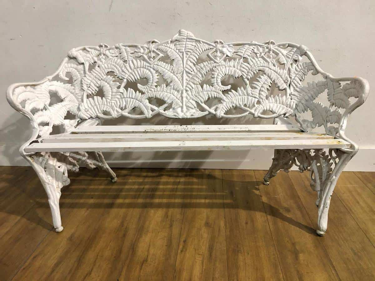 antique-garden-bench-ideas-lagansideauctions white ornate garden bench