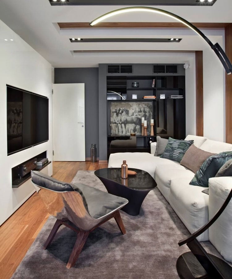 bachelor-pad-with-cool-light-fixtures Bachelor Pad with Cool Light Fixtures