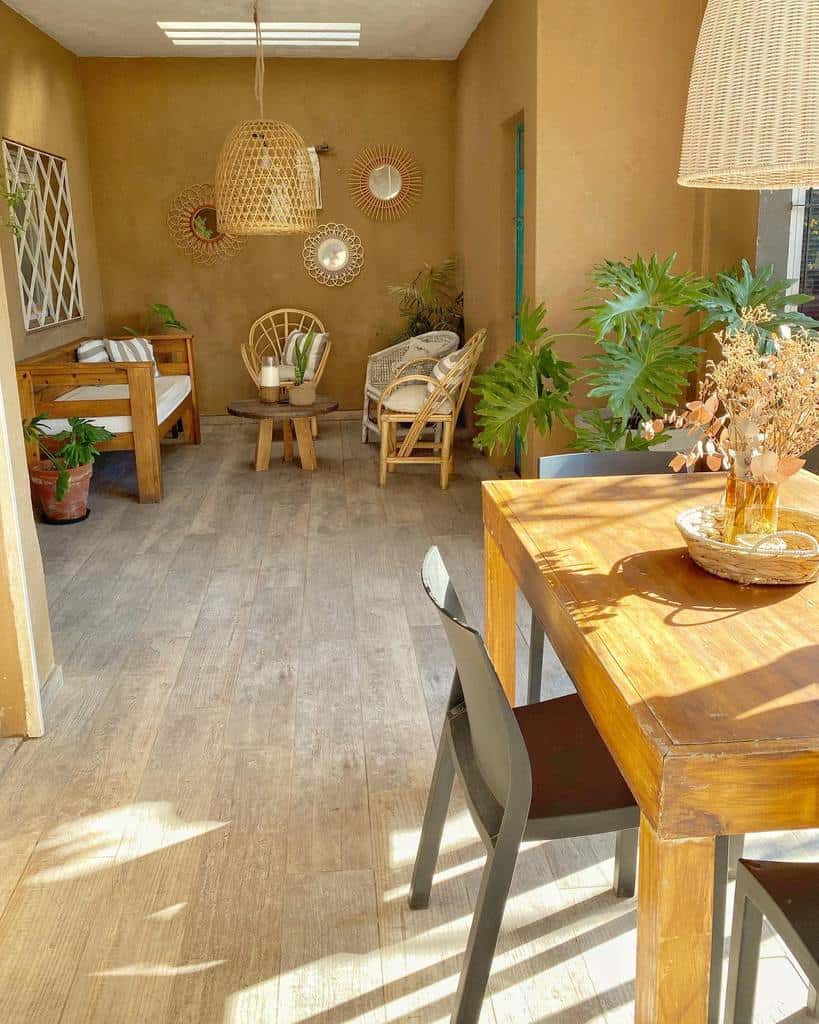 mustard color patio wicker chairs