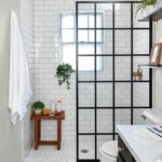 Bathroom with Doorless Shower and Bench