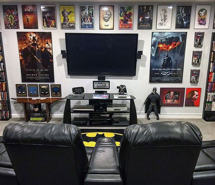Batman Themed Video Game Room