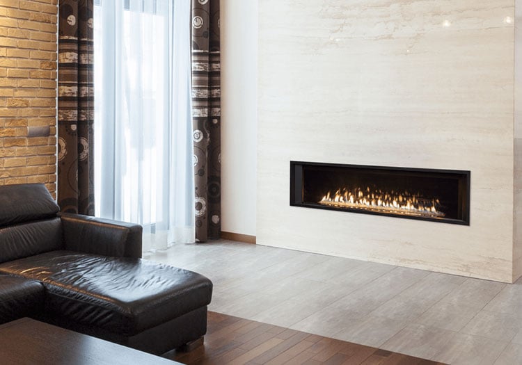 beautiful-fireplace-with-surrounding-tiles Beautiful Fireplace with Surrounding Tiles
