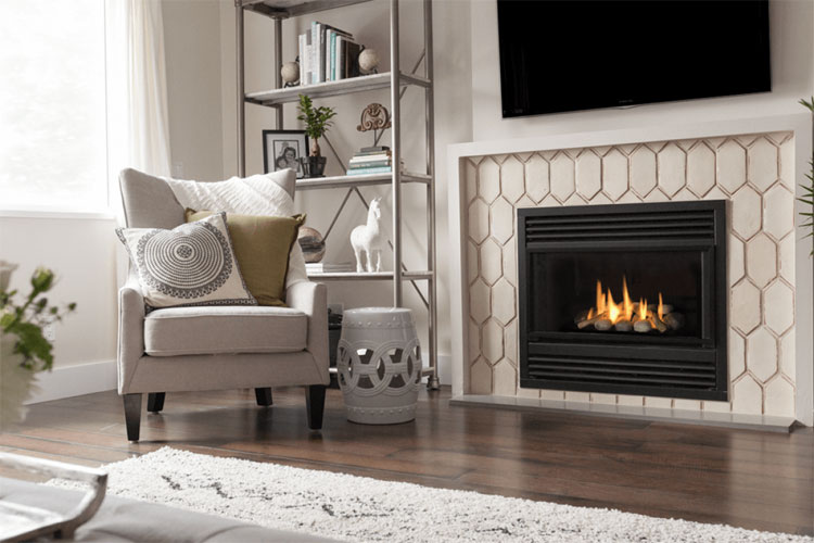 beautiful-tiled-fireplace Beautiful Tiled Fireplace