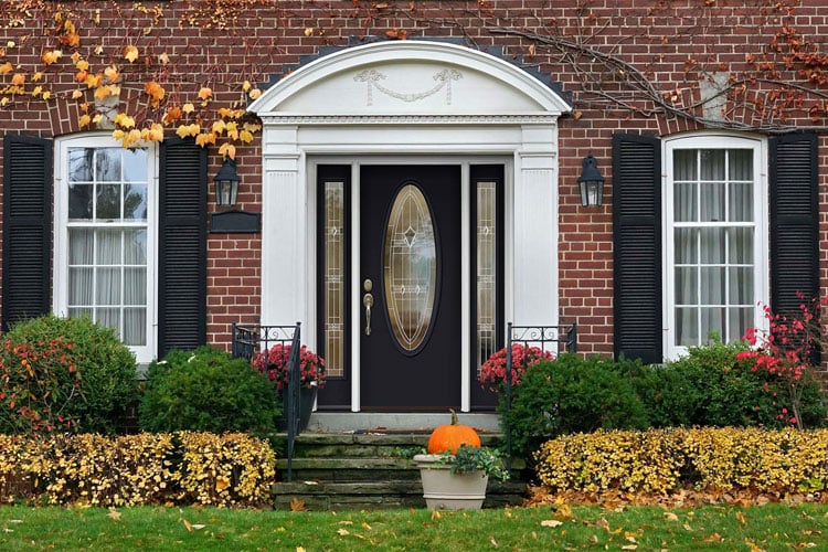 black-front-door-for-red-brick-house Black Front Door For Red Brick House