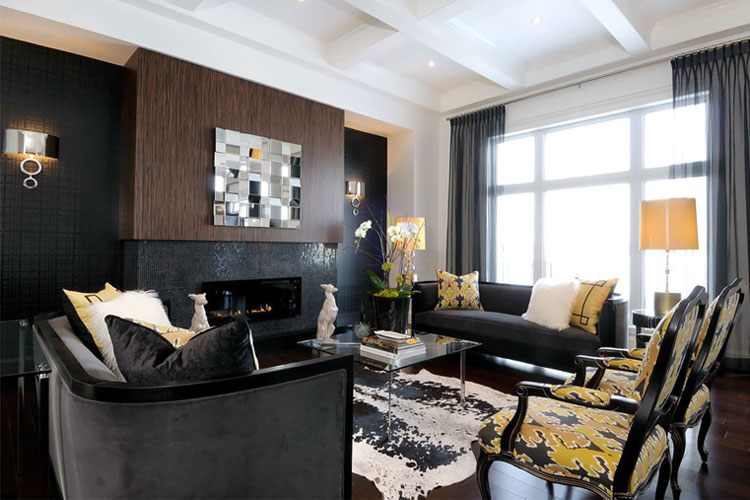 Black on Black Living Room