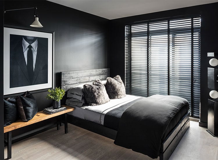 bold-black-bedroom Bold Black Bedroom
