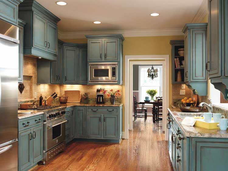Brighten Up A Rustic Kitchen with Cheerful Colors
