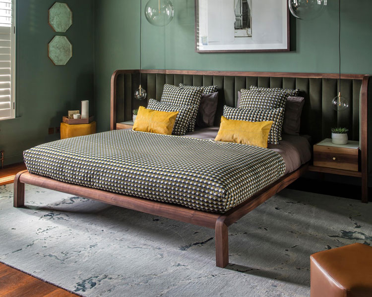 Brown and Green Bedroom For Men
