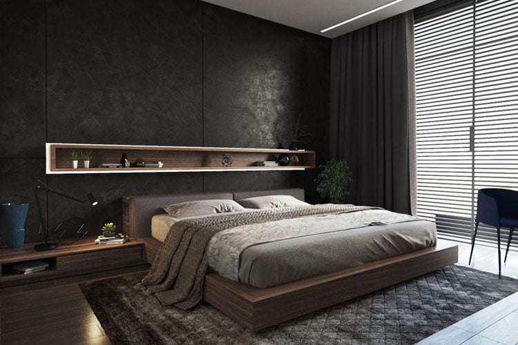 Brown Bedroom For Men