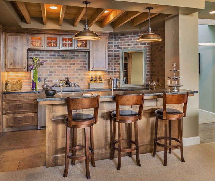 Charming Country Home Corner Bar Decor