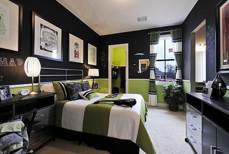 chic-teenage-guys-bedroom-with-awesome-artistic-decorations Chic Teenage Guys Bedroom with Awesome Artistic Decorations