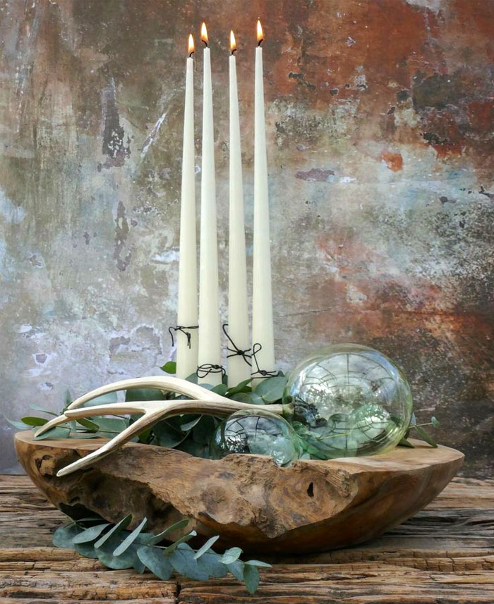 christmas decorating natural organic materials