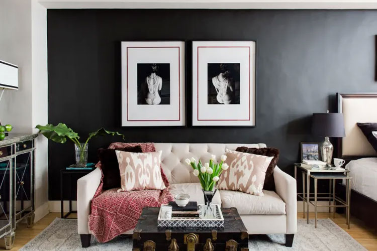 Classic Black Accent Wall