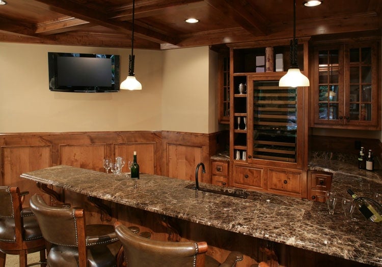 Classic Cheap Basement Wet Bar For Your Home