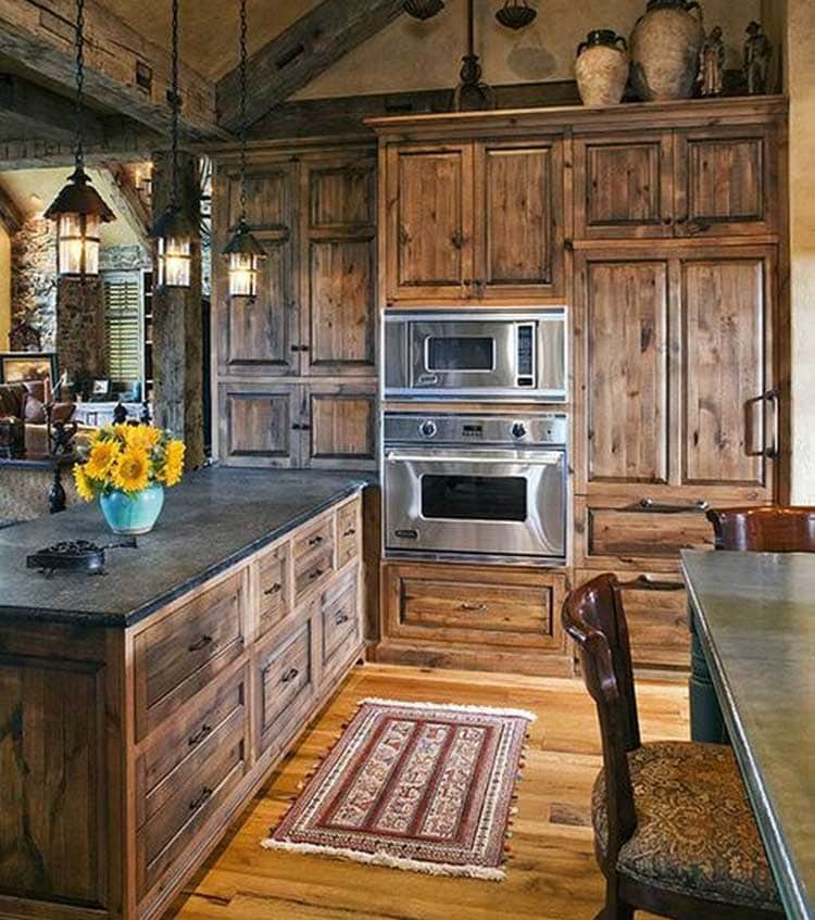 Classic Rustic Kitchen Cabinets