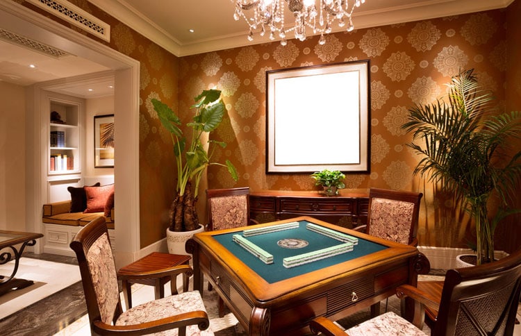 Classy Man Cave Ideas with Poker Table