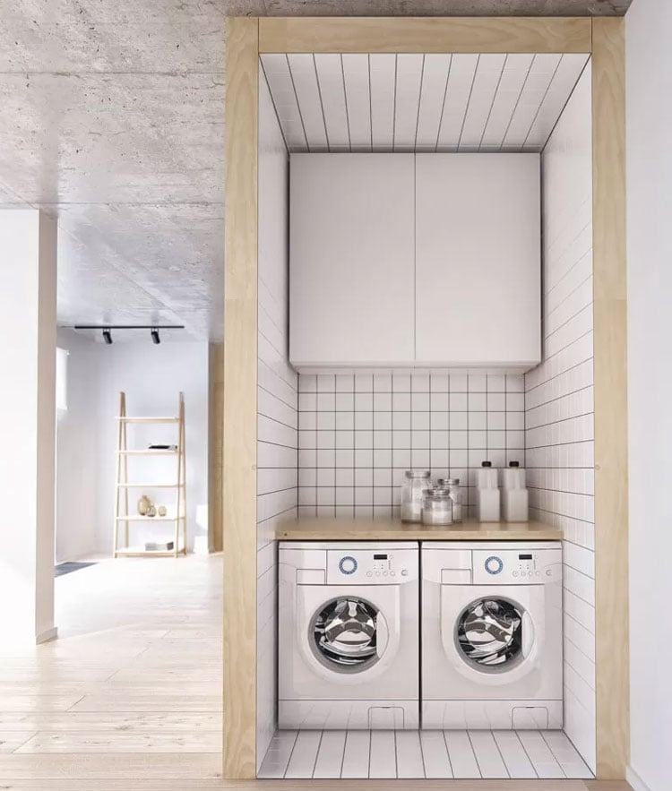 Compact Laundry Room Setup