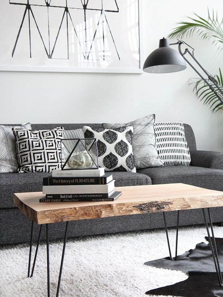 Consider Wood Table with Metal Legs For A Twist