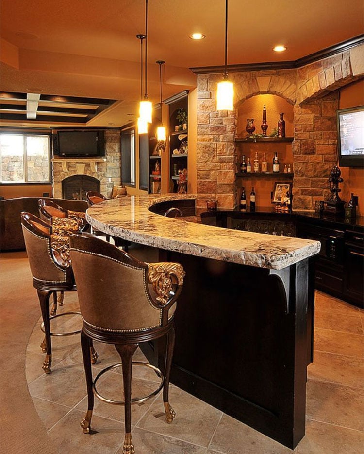 Cool Bar Tops Add An Interesting Design Element