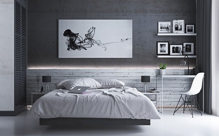 Cool Grey Bedroom