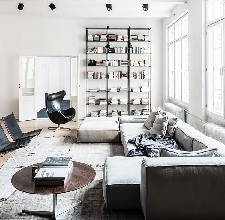 Cool Men's Living Room Design