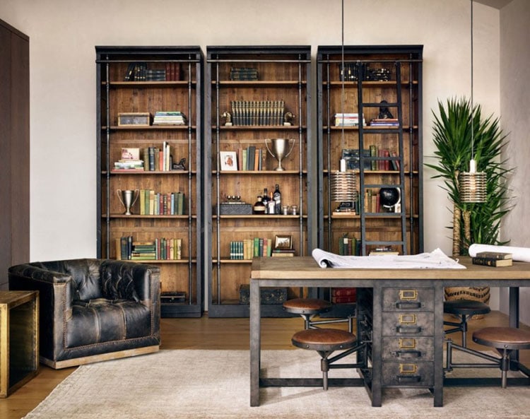 Cool Workspace with Manly Old School Decor