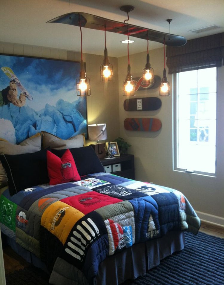 creative-boys-room-design Creative Boys Room Design For Skateboarding Fans