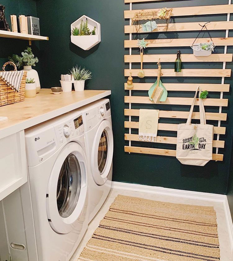 Creative Cool Laundry Room Design