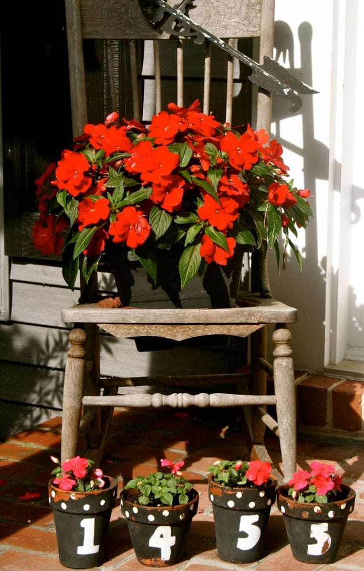 creative-cute-front-door-flower-pot-ideas Creative Cute Front Door Flower Pot Ideas