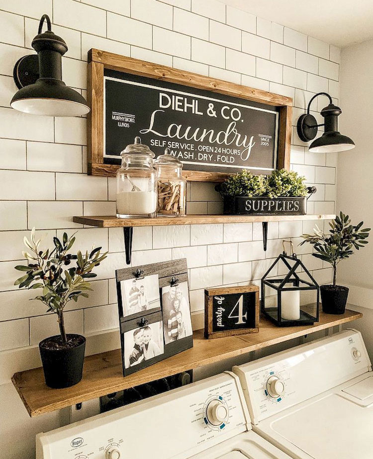 Cute Small Laundry Room Decor