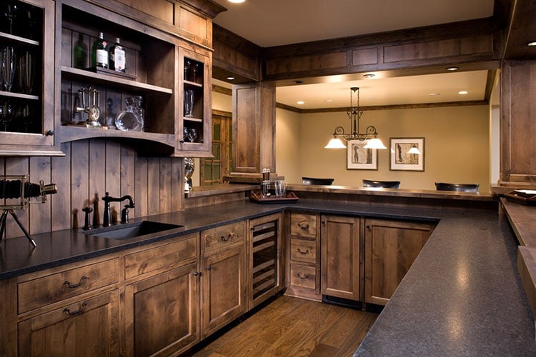 Dark Wood Kitchen Cabinetry
