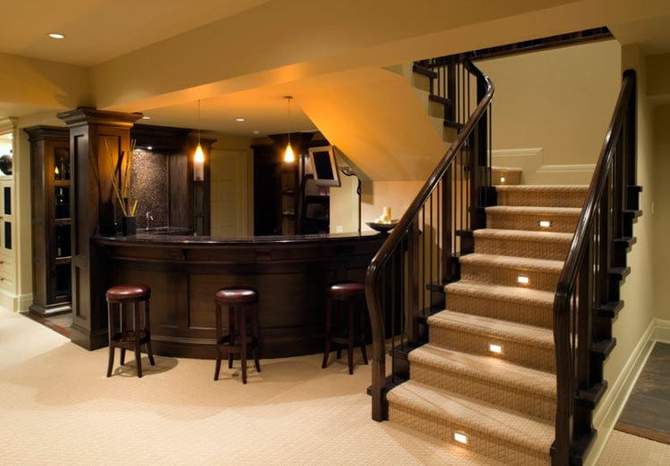 Design A Basement Bar That Connects To Existing Decor