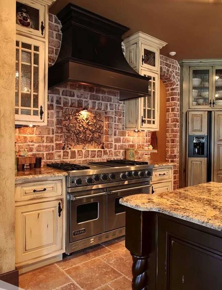 Distressed White Cabinets