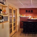 homemade basement bar