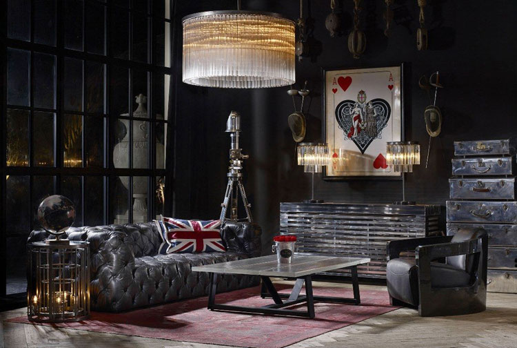 Elegant Masculine Living Room Decor For Guys