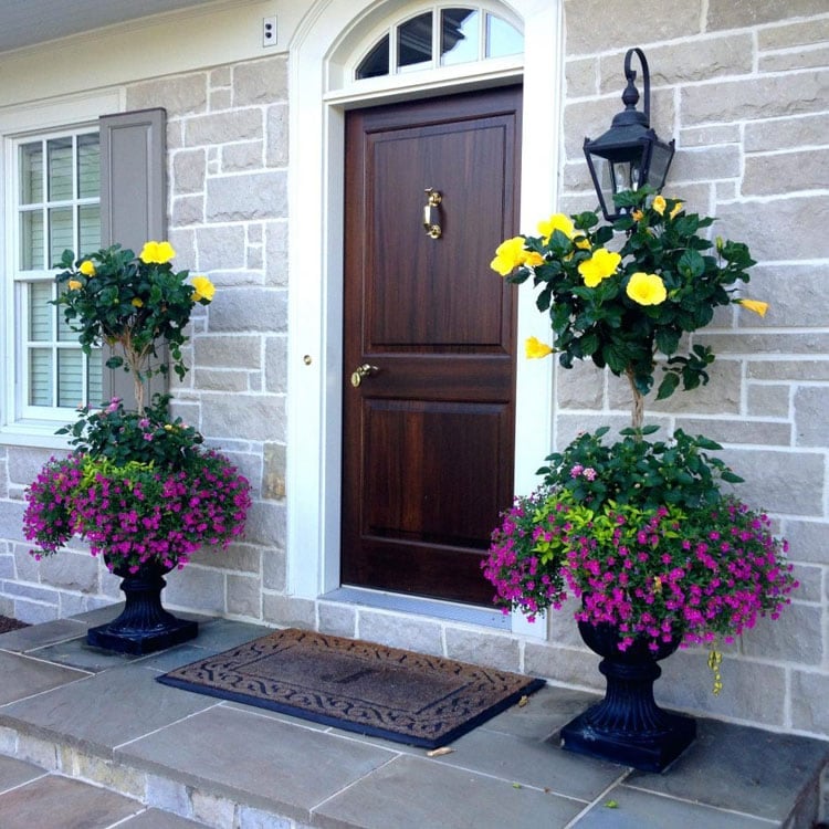 elegant-porch-planters Elegant Porch Planters