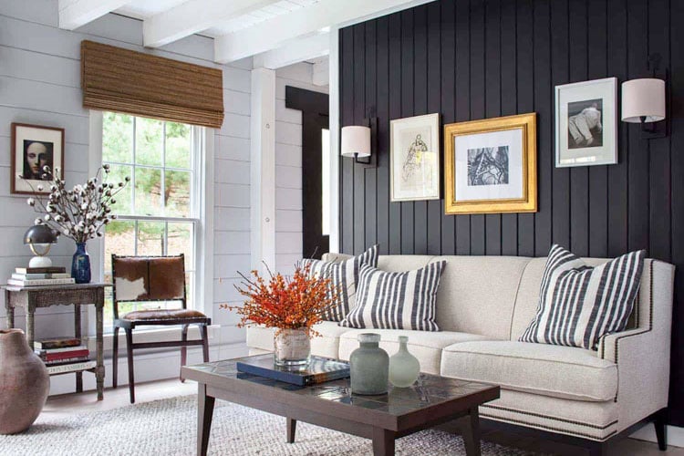 Gorgeous Living Rooms with Black Walls