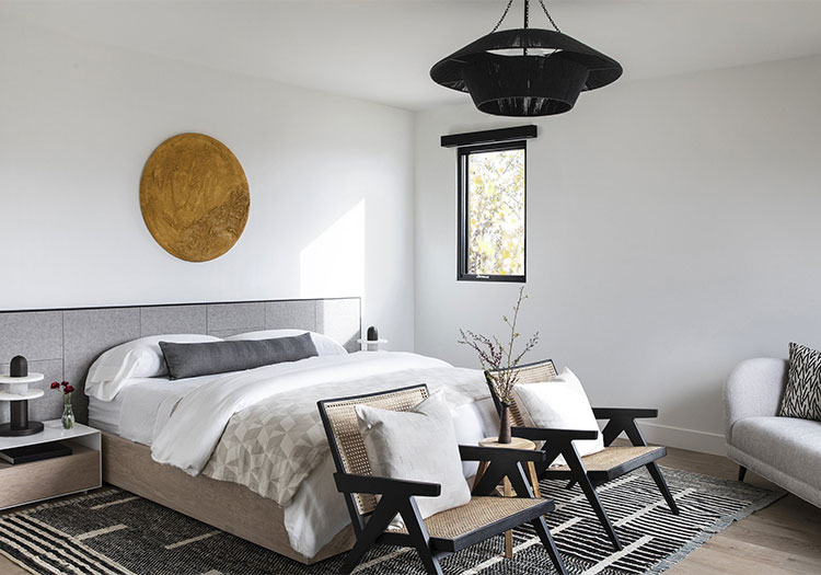 Gray and Black Bedroom Decor for Couples