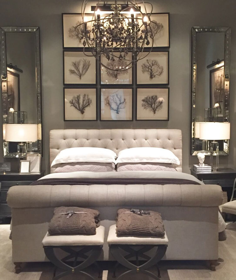 Grey-Themed Bedroom With Conversational Accents
