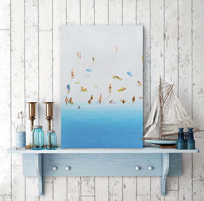 hamptons style artwork