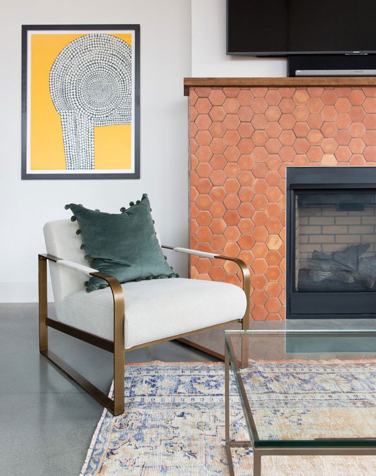 hexagonal-tile-for-fireplace Hexagonal Tile For Fireplace