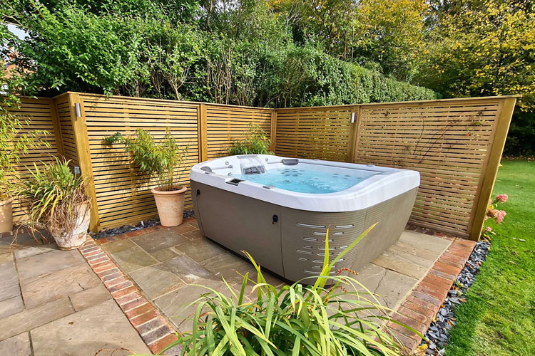 Hot Tub Privacy with Fence