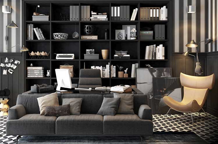 Large Guest Room and Office Combo