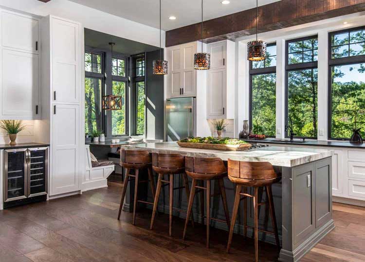 Luxurious Kitchen With A View