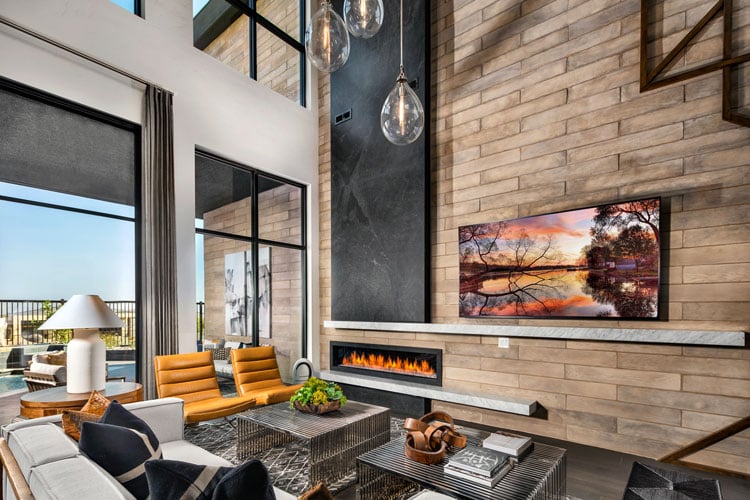Luxury Wood Accent Wall For Living Room