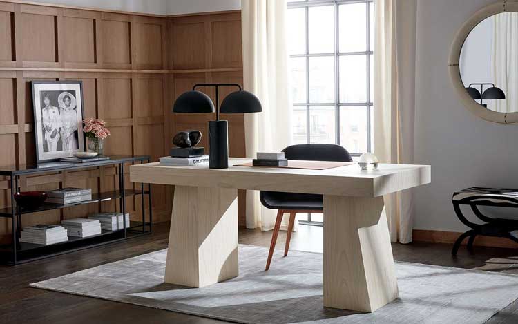 Luxury Work Space with Unique Design Features